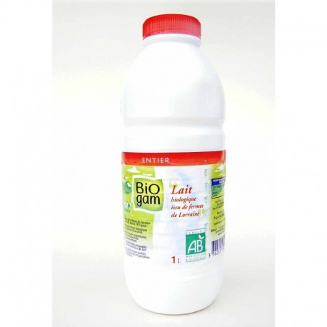 Lait Biologique Entier - 1L - Bio Gam