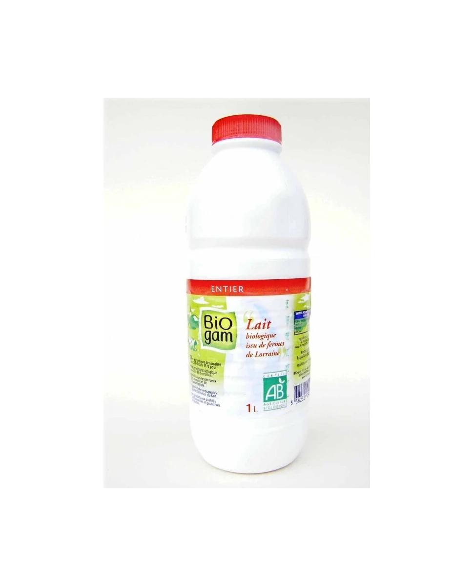 Lait Biologique Entier - 1L - Bio Gam