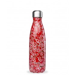 Bouteille Nomade Isotherme - Flowers Rouge - 500ml - Qwetch