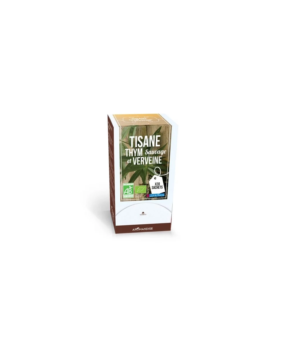 Tisane Thym Sauvage Verveine Bio - 20 Sachets - Aromandise