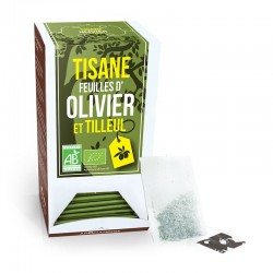 Tisane Feuille d'Olivier et Tilleul Bio - 20 Sachets - Aromandise