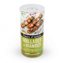 Grillades de Viandes Fleurs d'Epices Bio - 60g - Aromandise