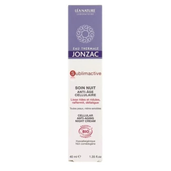 Soin Nuit Anti-Âge Cellulaire "Sublimactive" -40ml - Eau Thermale Jonzac