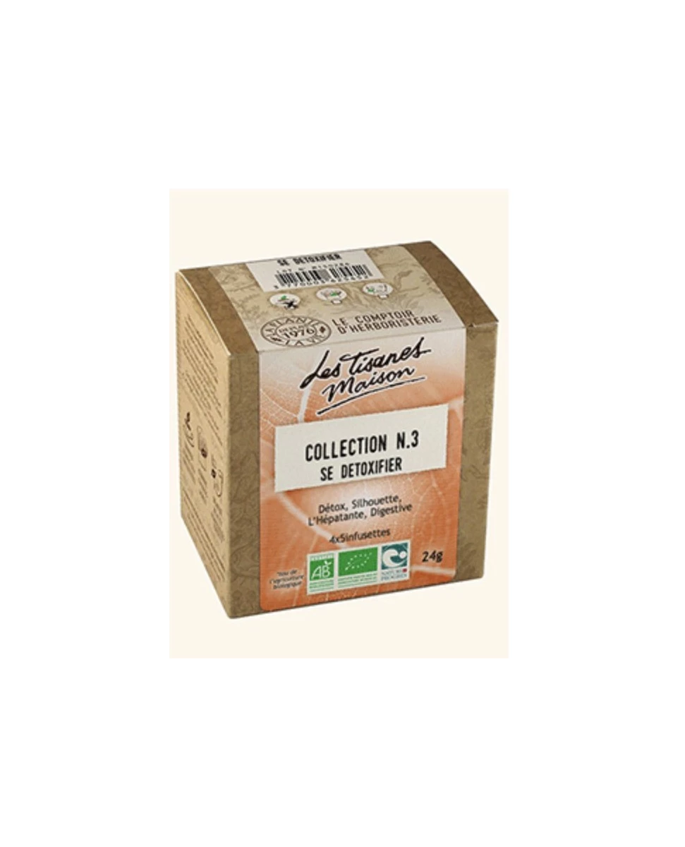 Collection N.3 "Se detoxifier"- 4x5 infusettes -Le comptoir d'herboristerie