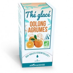 Thé Glacé Bio Oolong Agrumes - 10 Sachets Pyramides - Aromandise