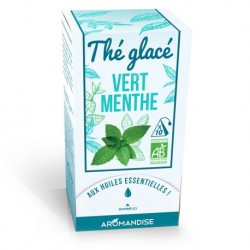 Thé Glacé Vert Menthe - 10 Sachets Pyramides - Aromandise