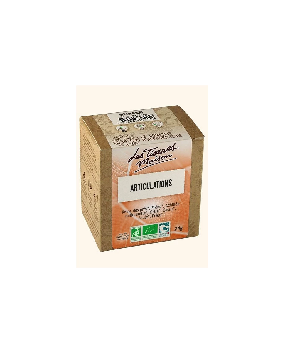 Tisane Articulations - 20 infusettes- Le Comptoir d'Herboristerie