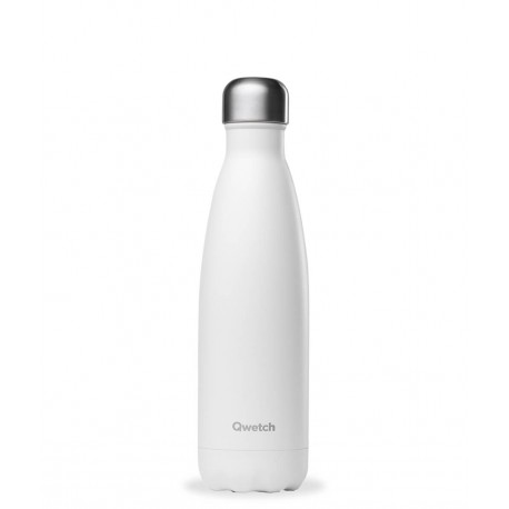 Bouteille Nomade Isotherme - Granite Blanc - 500ml - Qwetch