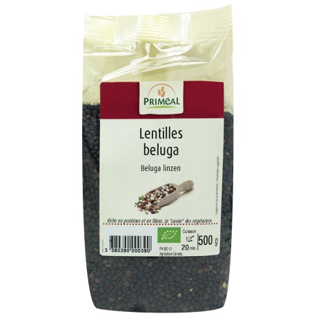 Lentilles beluga 500g-Priméal