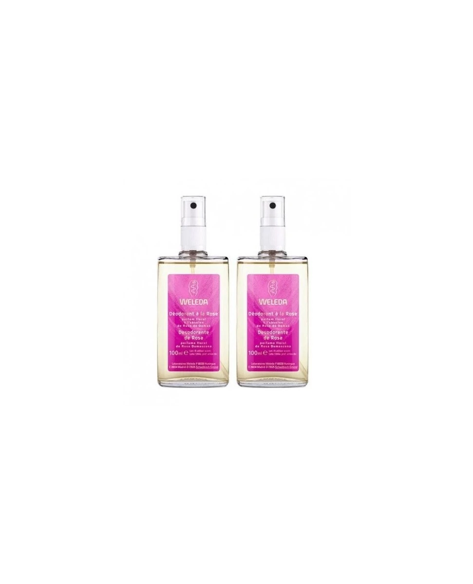 Duo Déodorant Rose Musquée - Le 2ème à -40% - 2x100ml - Weleda