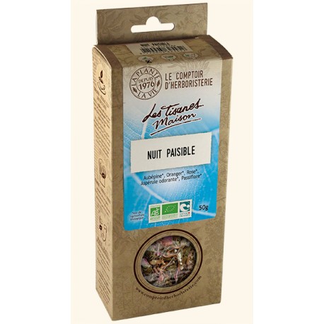 Tisane Nuits paisibles - 50g- Le Comptoir d'Herboristerie