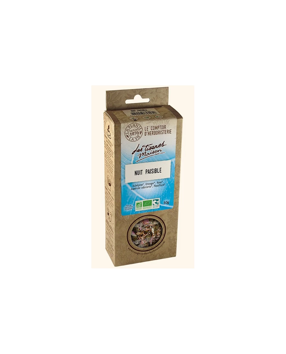 Tisane Nuits paisibles - 50g- Le Comptoir d'Herboristerie