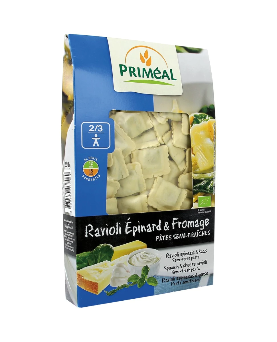 Ravioli Epinard & Fromage 250g-Priméal