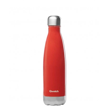 Bouteille Nomade Isotherme - Rouge Brillant - 500ml - Qwetch