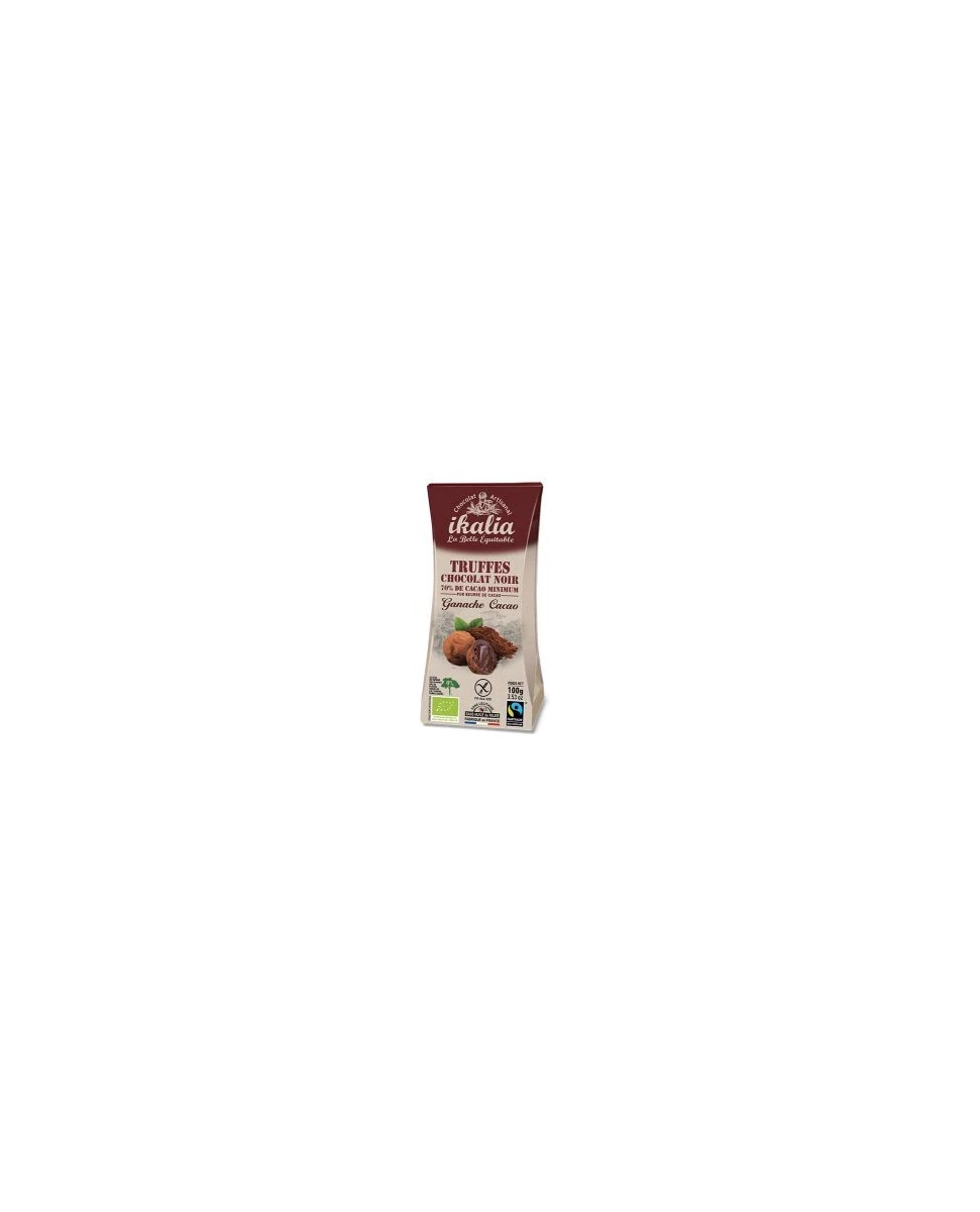 Truffes Bio Chocolat Noir "Ganache Cacao" - 100g - Ikalia