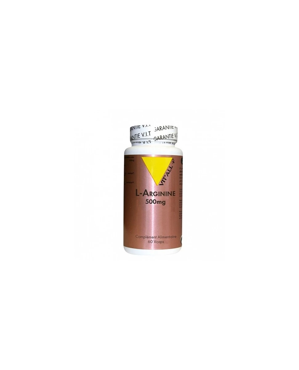 L-Arginine 500mg - 60 Gélules - Vit'All+
