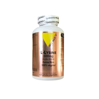 L-Lysine 500mg - 120 Gélules - Vit'All+