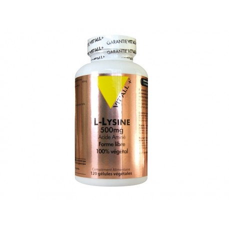 L-Lysine 500mg - 120 Gélules - Vit'All+