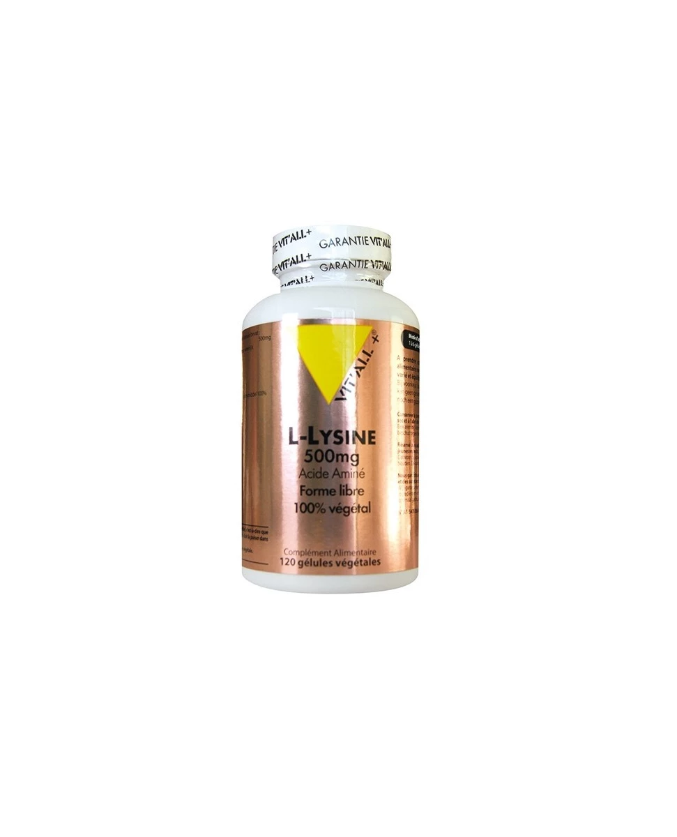 L-Lysine 500mg - 120 Gélules - Vit'All+