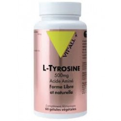 L-Tyrosine 500mg - 60 Gélules végétales - Vit'All+