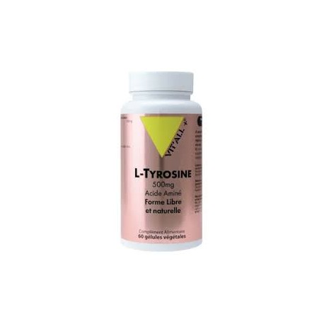 L-Tyrosine 500mg - 60 Gélules végétales - Vit'All+