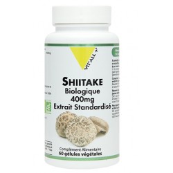 Shiitake Biologique 400mg - 60 gélules - Vit'All+
