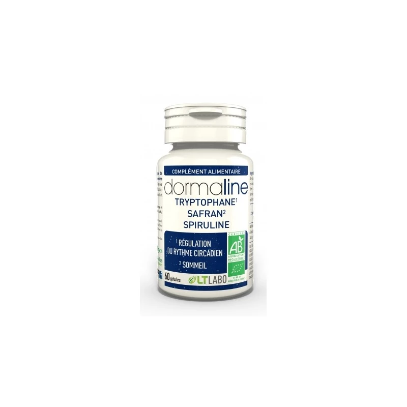 Dormaline Tryptophane/Safran/Spiruline - 60 gélules - LT Labo