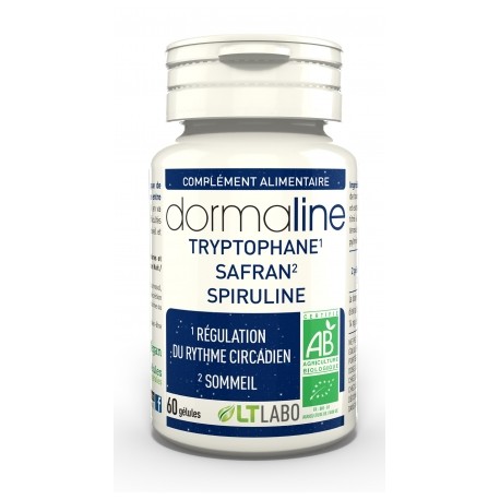 Dormaline Tryptophane/Safran/Spiruline - 60 gélules - LT Labo