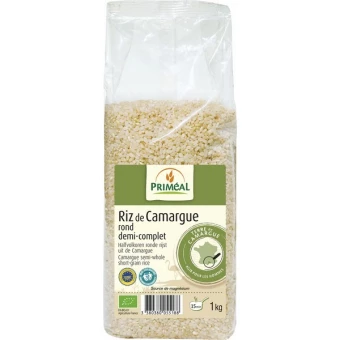 Riz Rond Demi-complet de Camargue 1kg-Priméal