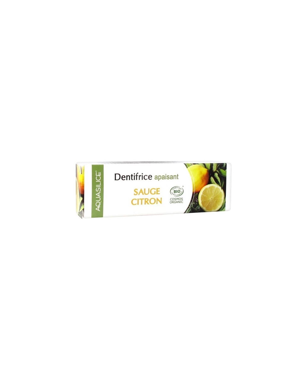 Dentifrice Apaisant Sauge Citron - 50ml - Aquasilice