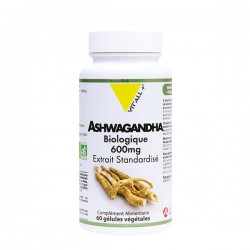 Ashwagandha Bio 600mg - 60 Gélules - Vit'All+