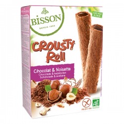 Crousty Roll Chocolat et Noisette Sans Gluten - 125g - Bisson