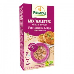 Mix'Galettes Veggie Burger Petit Epeautre & Soja - 2x125g - Priméal