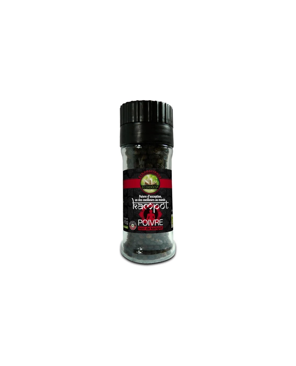 Poivre Noir de Kampot Moulin - 45g - Écoidées
