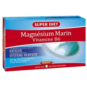 Magnésium Marin & Vitamine B6 - Ampoules -SuperDiet