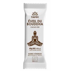 Barre d'Energie Eveil du bouddha Cacao Cru Bio - 40g - Iswari