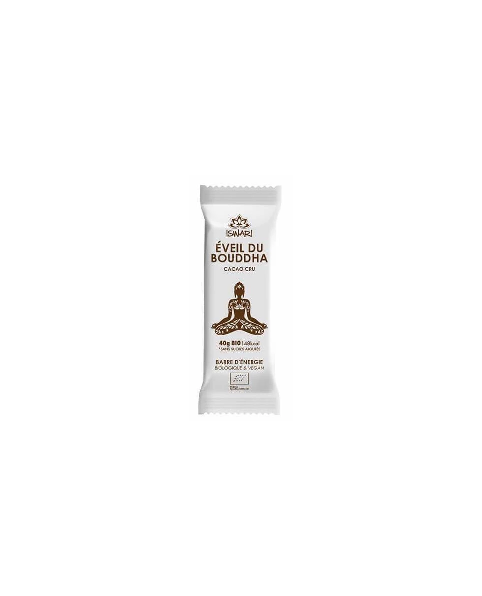 Barre d'Energie Eveil du bouddha Cacao Cru Bio - 40g - Iswari