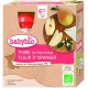 Gourde Poire Fleur d'Oranger - 4x90g - Babybio