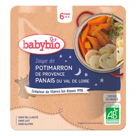 Sachet Soupe Potimarron & Panais - 190g - Babybio