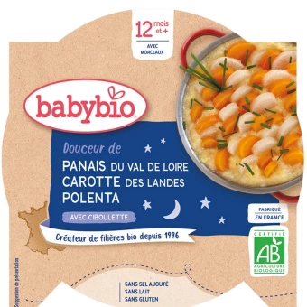 Assiette Panais Carotte Polenta -  230g - Babybio