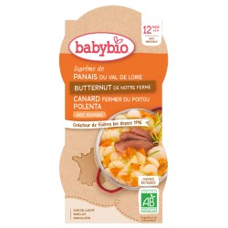 Bol Panais Butternut Canard Polenta - 2x200g - Babybio