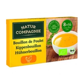 Bouillon de Poulet en cube 88g-Natur Compagnie