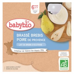 Brassé Brebis Poire - 4x85g - Babybio