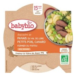 Assiette Panais Petits Pois Canard - 260g - Babybio