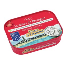 Sardines à la sauce tomate à l'huile d'olive bio 115g -Phare d'Eckmühl