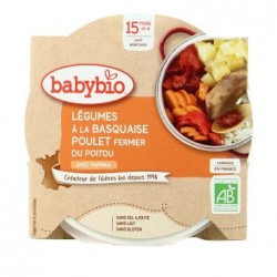 Assiette Légumes à la Basquaise Poulet - 260g - Babybio