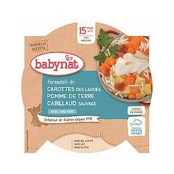 Assiette Carotte Pomme de Terre Cabillaud - 260g - Babybio