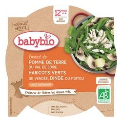 Assiette Pomme de Terre Haricots Dinde - 230g - Babybio