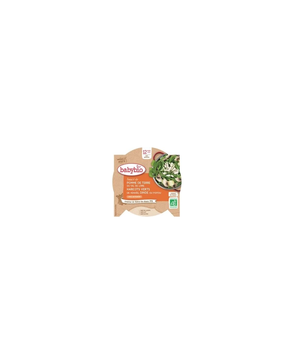 Assiette Pomme de Terre Haricots Dinde - 230g - Babybio