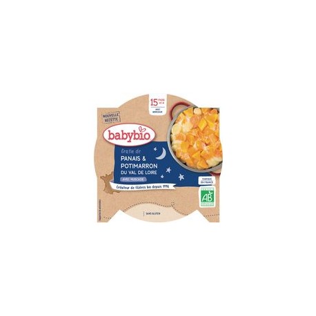 Assiette Gratin Panais Potimarron - 260g - Babybio